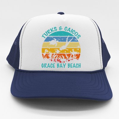 Turks And Caicos Islands West Indies Grace Bay Beach Trucker Hat