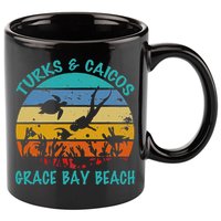 Turks And Caicos Islands West Indies Grace Bay Beach 11oz C Handle Ceramic Mug