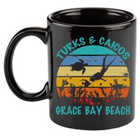 Turks And Caicos Islands West Indies Grace Bay Beach 11oz C Handle Ceramic Mug