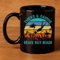 Turks And Caicos Islands West Indies Grace Bay Beach 11oz C Handle Ceramic Mug