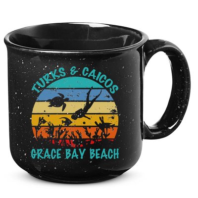Turks And Caicos Islands West Indies Grace Bay Beach 15oz Campfire Ceramic Mug