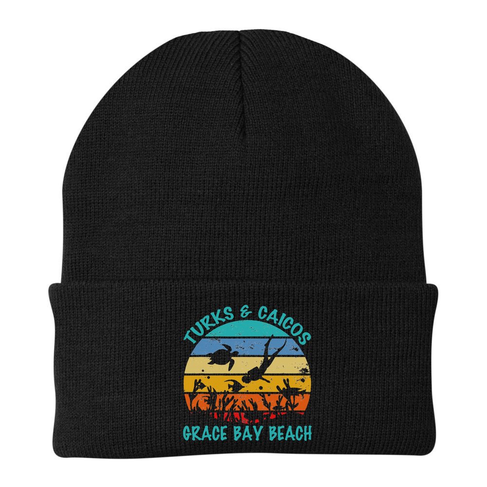Turks And Caicos Islands West Indies Grace Bay Beach Beanie