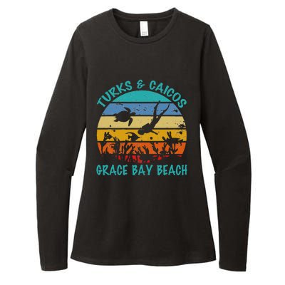 Turks And Caicos Islands West Indies Grace Bay Beach Womens CVC Long Sleeve Shirt