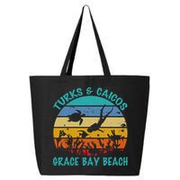 Turks And Caicos Islands West Indies Grace Bay Beach 25L Jumbo Tote