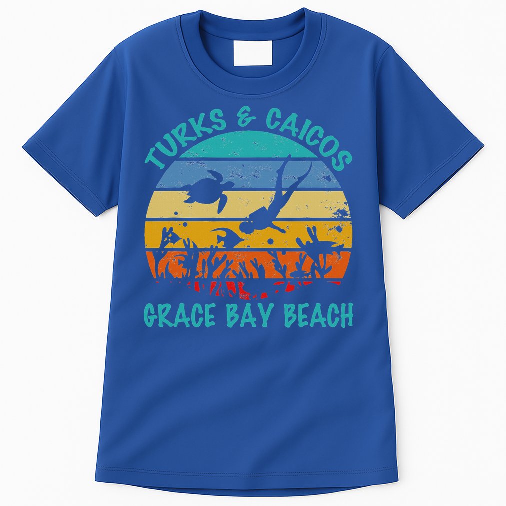 Turks And Caicos Islands West Indies Grace Bay Beach Tall T-Shirt