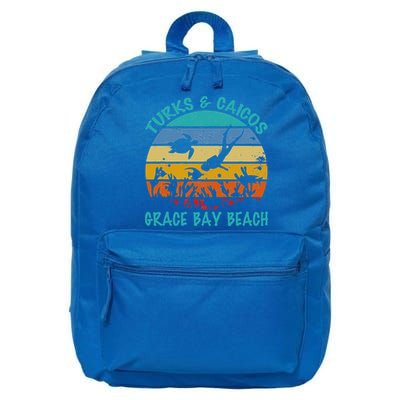 Turks And Caicos Islands West Indies Grace Bay Beach 16 in Basic Backpack