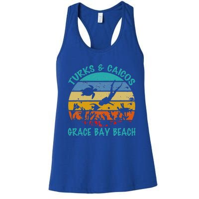 Turks And Caicos Islands West Indies Grace Bay Beach Women's Racerback Tank