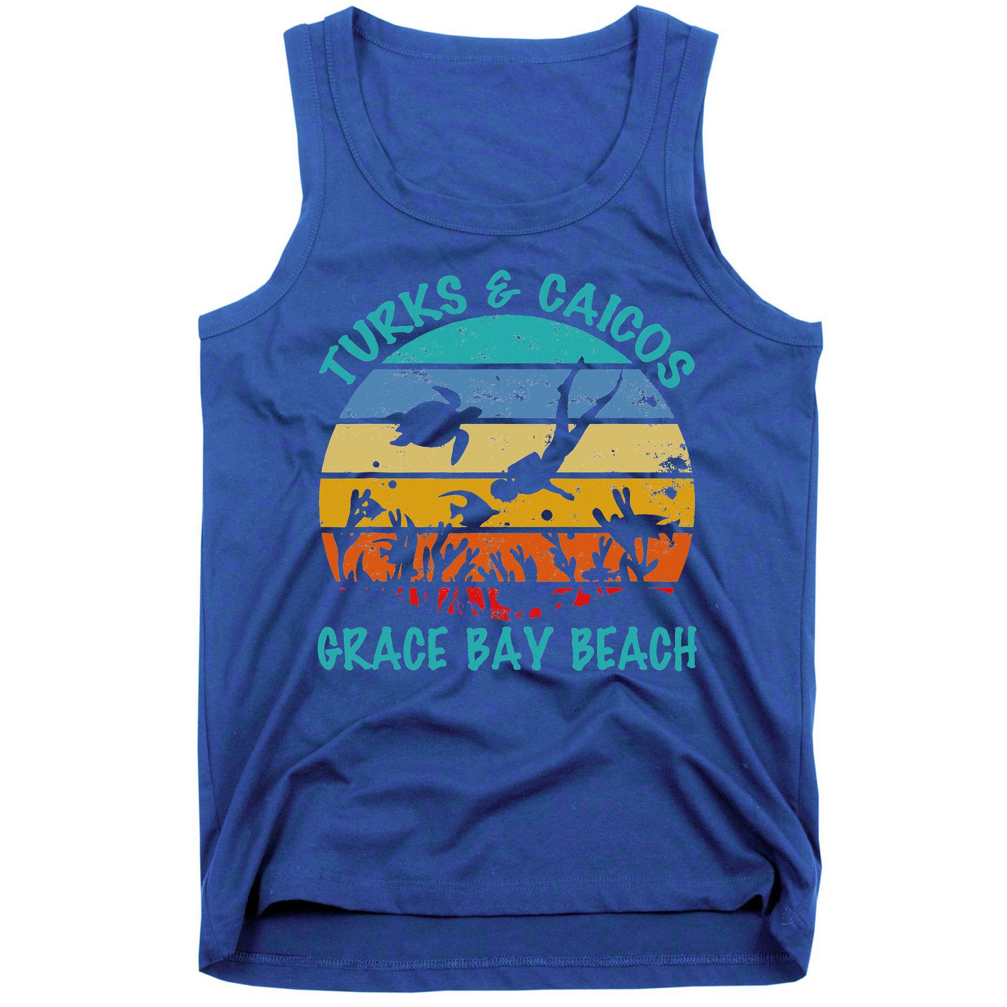 Turks And Caicos Islands West Indies Grace Bay Beach Tank Top