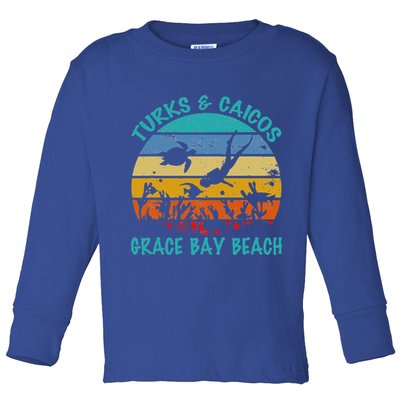 Turks And Caicos Islands West Indies Grace Bay Beach Toddler Long Sleeve Shirt