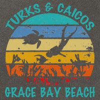 Turks And Caicos Islands West Indies Grace Bay Beach Cotton Canvas Backpack