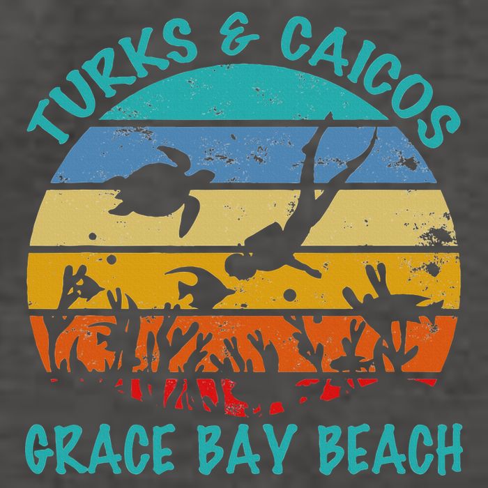 Turks And Caicos Islands West Indies Grace Bay Beach Vector Backpack