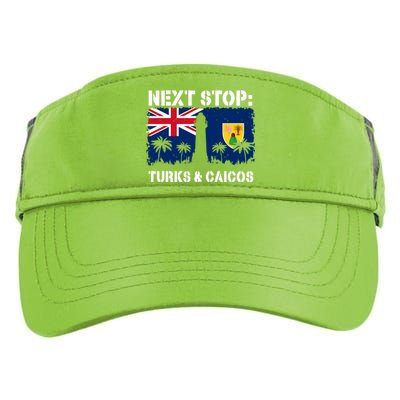 Turks And Caicos Summer Vacation Trip Next Stop Vacay Vibes Gift Adult Drive Performance Visor