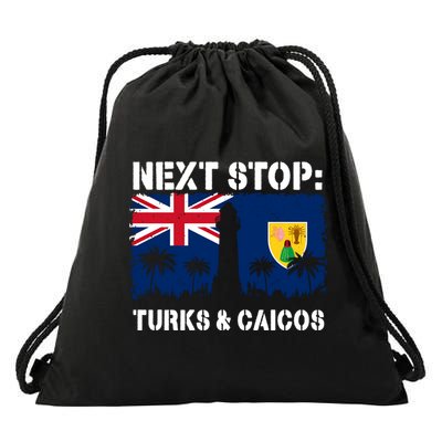 Turks And Caicos Summer Vacation Trip Next Stop Vacay Vibes Gift Drawstring Bag