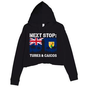 Turks And Caicos Summer Vacation Trip Next Stop Vacay Vibes Gift Crop Fleece Hoodie