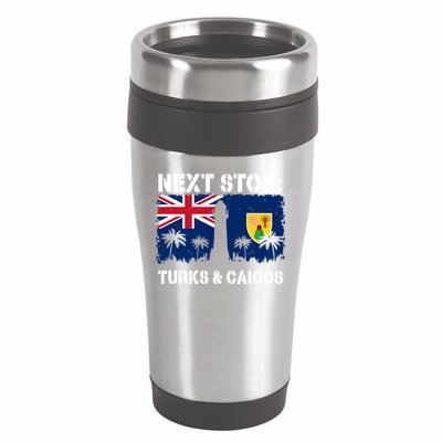 Turks And Caicos Summer Vacation Trip Next Stop Vacay Vibes Gift 16oz Travel Tumbler