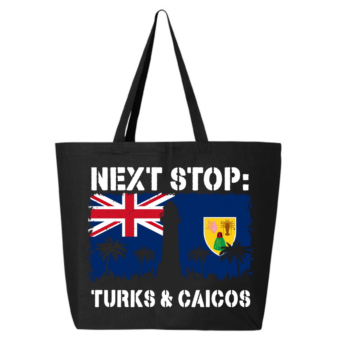 Turks And Caicos Summer Vacation Trip Next Stop Vacay Vibes Gift 25L Jumbo Tote