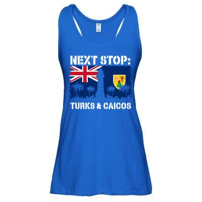 Turks And Caicos Summer Vacation Trip Next Stop Vacay Vibes Gift Ladies Essential Flowy Tank