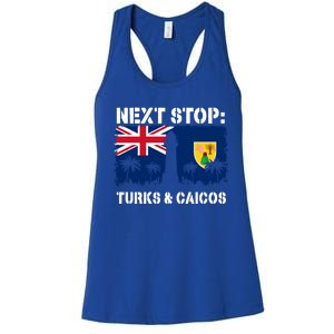 Turks And Caicos Summer Vacation Trip Next Stop Vacay Vibes Gift Women's Racerback Tank