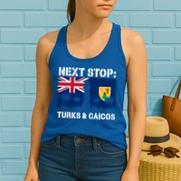 Turks And Caicos Summer Vacation Trip Next Stop Vacay Vibes Gift Womens Tank Top