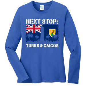 Turks And Caicos Summer Vacation Trip Next Stop Vacay Vibes Gift Ladies Long Sleeve Shirt