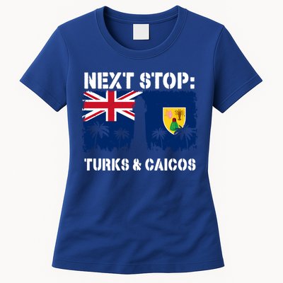 Turks And Caicos Summer Vacation Trip Next Stop Vacay Vibes Gift Womens T-Shirt