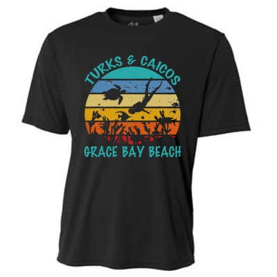 Turks And Caicos Islands West Indies Grace Bay Beach Cooling Performance Crew T-Shirt