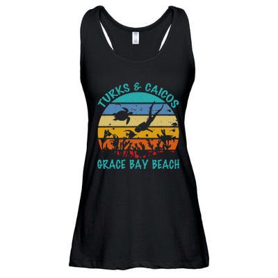 Turks And Caicos Islands West Indies Grace Bay Beach Ladies Essential Flowy Tank