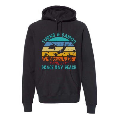 Turks And Caicos Islands West Indies Grace Bay Beach Premium Hoodie