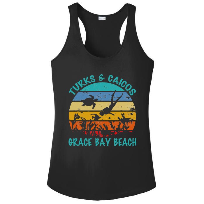 Turks And Caicos Islands West Indies Grace Bay Beach Ladies PosiCharge Competitor Racerback Tank