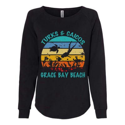 Turks And Caicos Islands West Indies Grace Bay Beach Womens California Wash Sweatshirt