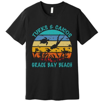 Turks And Caicos Islands West Indies Grace Bay Beach Premium T-Shirt