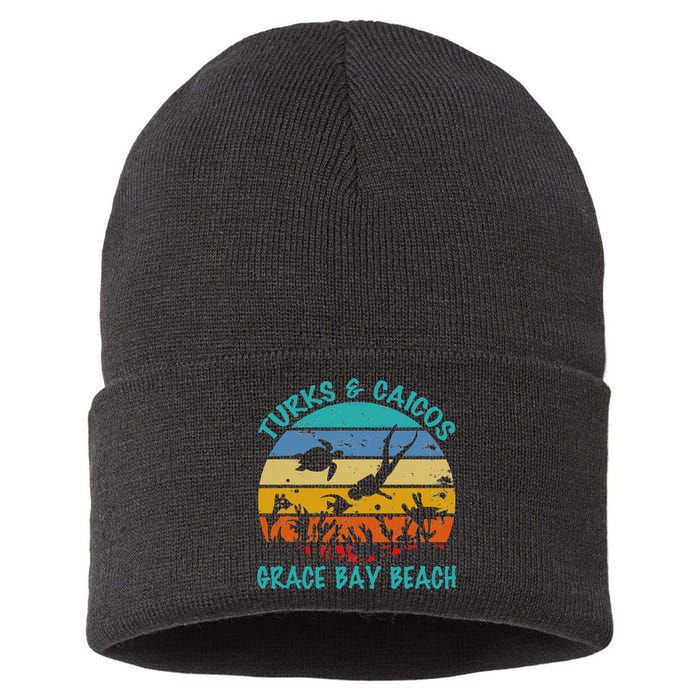 Turks And Caicos Islands West Indies Grace Bay Beach Sustainable Knit Beanie