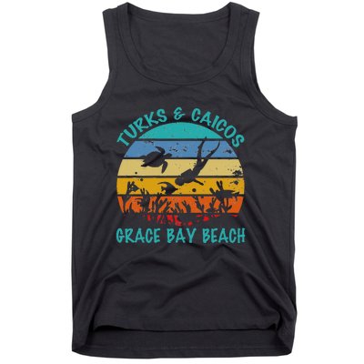 Turks And Caicos Islands West Indies Grace Bay Beach Tank Top