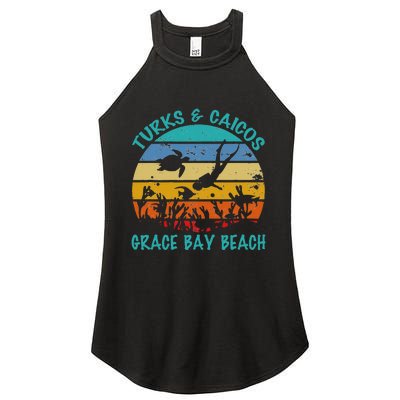 Turks And Caicos Islands West Indies Grace Bay Beach Women's Perfect Tri Rocker Tank