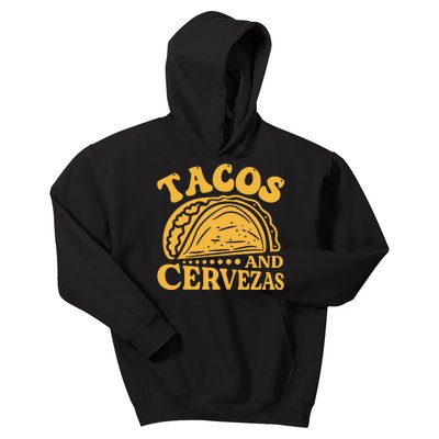 Tacos And Cervezas Graphic Kids Hoodie