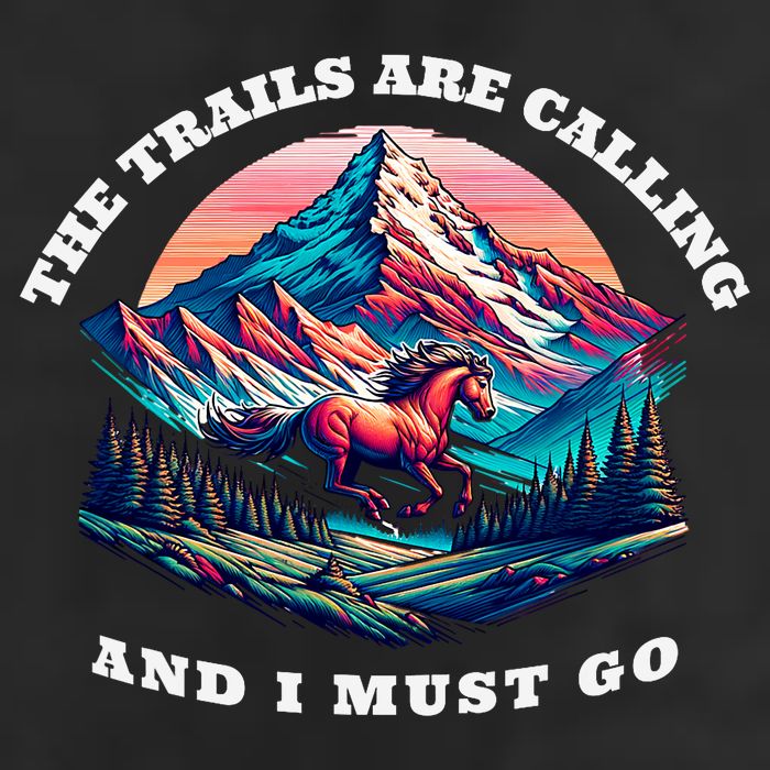 Trails Are Calling And I Must Go Wild Horse Nature Art Cool Comfort Performance Bucket Hat