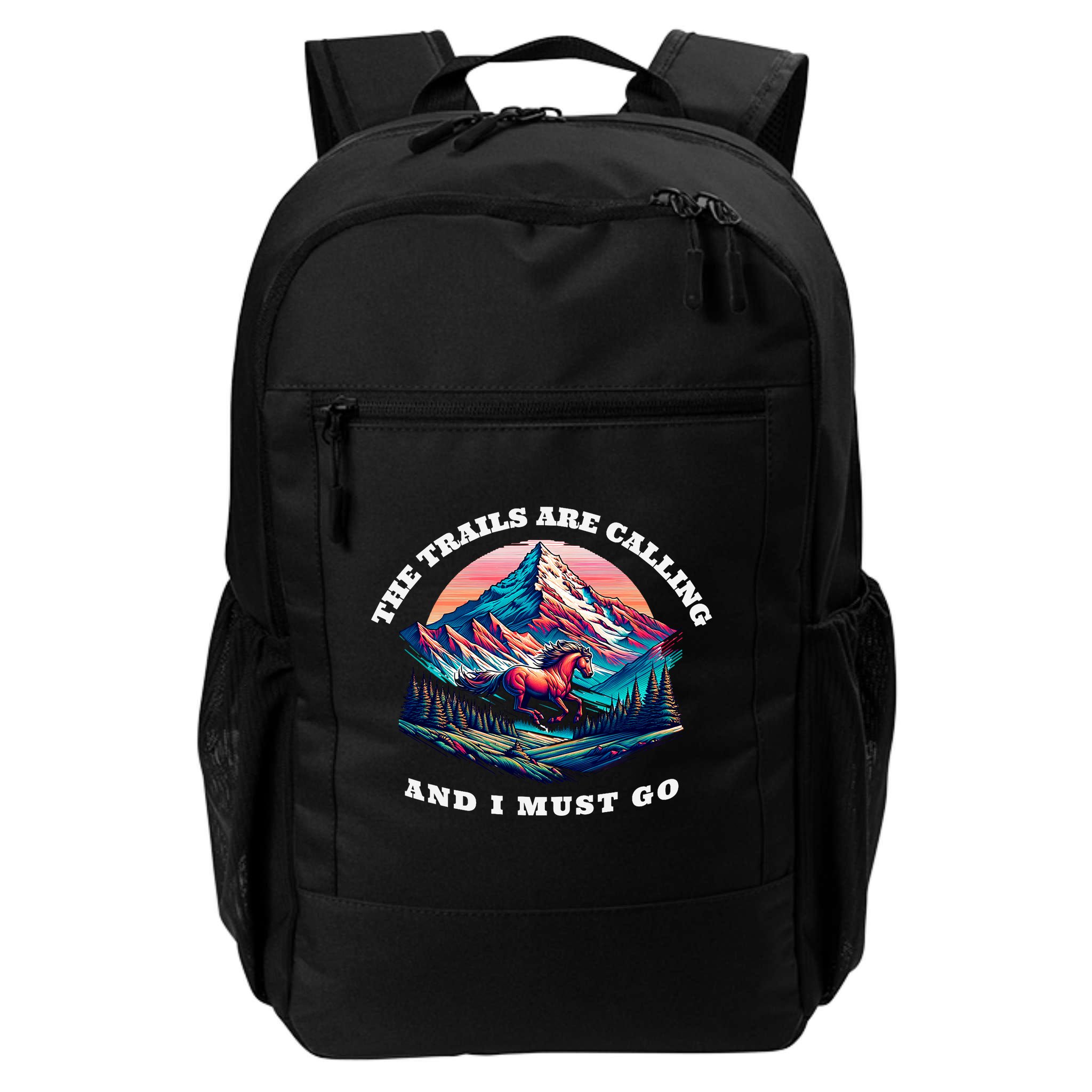 Trails Are Calling And I Must Go Wild Horse Nature Art Backpack