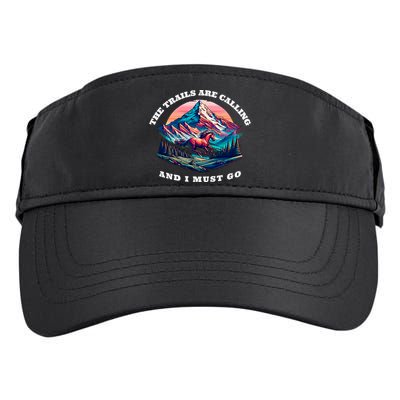 Trails Are Calling And I Must Go Wild Horse Nature Art Adult Drive Performance Visor