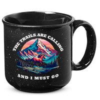 Trails Are Calling And I Must Go Wild Horse Nature Art 15oz Campfire Ceramic Mug
