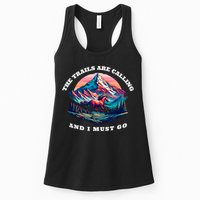 Trails Are Calling And I Must Go Wild Horse Nature Art Womens Tank Top