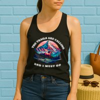 Trails Are Calling And I Must Go Wild Horse Nature Art Womens Tank Top