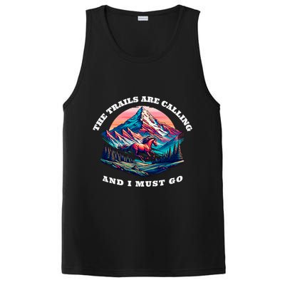 Trails Are Calling And I Must Go Wild Horse Nature Art PosiCharge Competitor Tank