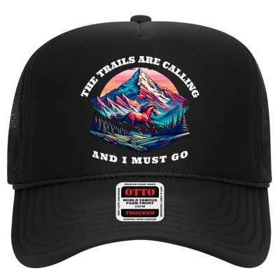 Trails Are Calling And I Must Go Wild Horse Nature Art Trucker Hat