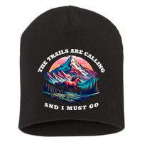 Trails Are Calling And I Must Go Wild Horse Nature Art Short Acrylic Beanie