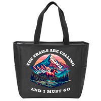 Trails Are Calling And I Must Go Wild Horse Nature Art Zip Tote Bag