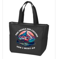 Trails Are Calling And I Must Go Wild Horse Nature Art Zip Tote Bag