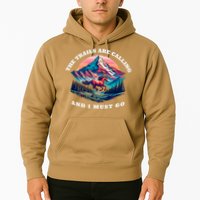 Trails Are Calling And I Must Go Wild Horse Nature Art Hoodie