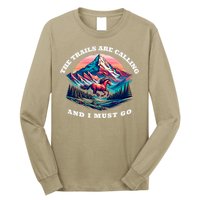 Trails Are Calling And I Must Go Wild Horse Nature Art Long Sleeve Shirt