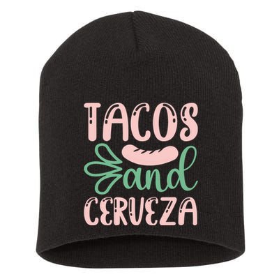 Tacos And Cerveza Cinco De Mayo Celebration Short Acrylic Beanie