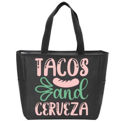 Tacos And Cerveza Cinco De Mayo Celebration Zip Tote Bag